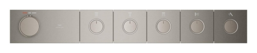 Grohe Grohtherm Aqua Tiles 5 Valfli Akış Kontrollü, Ankastre Termostatik Duş Bataryası Br. Hard Graphite – 106868AL00 - Thumbnail