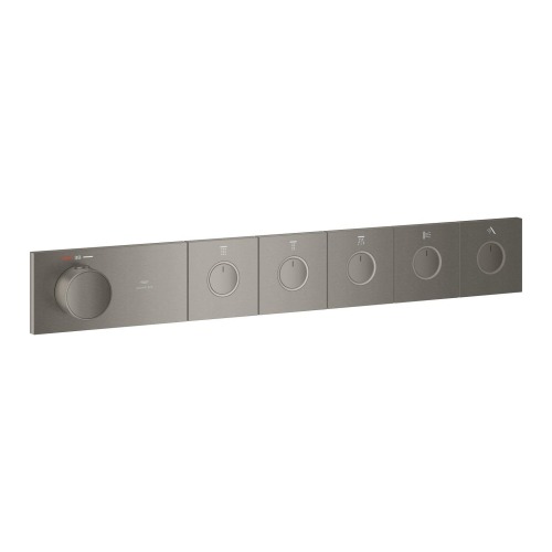 Grohe Grohtherm Aqua Tiles 5 Valfli Akış Kontrollü, Ankastre Termostatik Duş Bataryası Br. Hard Graphite – 106868AL00