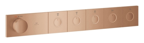 Grohe Grohtherm Aqua Tiles 5 Valfli Akış Kontrollü, Ankastre Termostatik Duş Bataryası Br. Warm Sunset – 106868DL00