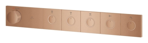 Grohe Grohtherm Aqua Tiles 5 Valfli Akış Kontrollü, Ankastre Termostatik Duş Bataryası Br. Warm Sunset – 106868DL00 - Thumbnail