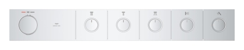 Grohe Grohtherm Aqua Tiles 5 Valfli Akış Kontrollü, Ankastre Termostatik Duş Bataryası Krom – 1068680000 - Thumbnail