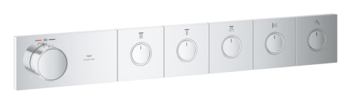 Grohe Grohtherm Aqua Tiles 5 Valfli Akış Kontrollü, Ankastre Termostatik Duş Bataryası Krom – 1068680000