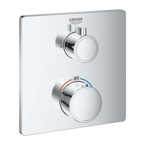 Grohe Grohtherm Termostatik Banyo Duş Bataryası 1 çıkışlı divertörlü- 24078000 - Thumbnail