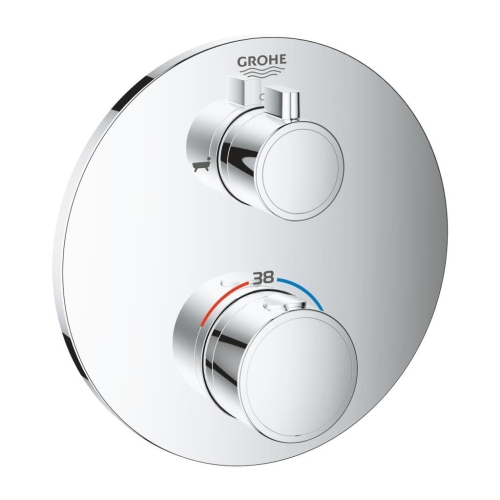 Grohe Grohtherm Termostatik Banyo Duş Bataryası 2 çıkışlı divertörlü- 24077000 - Thumbnail