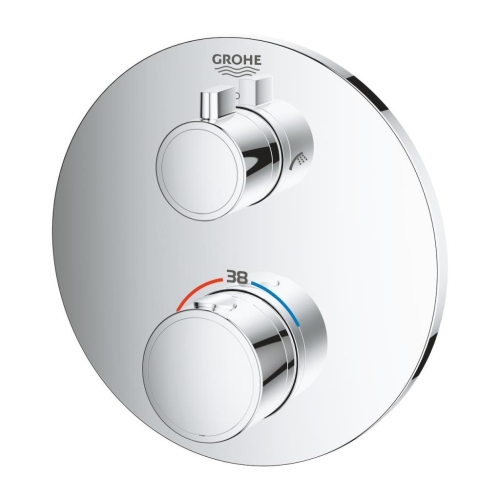 Grohe Grohtherm Termostatik Banyo Duş Bataryası 2 çıkışlı divertörlü- 24077000 - Thumbnail
