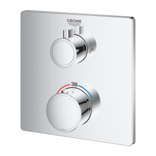 Grohe Grohtherm Termostatik Banyo Duş Bataryası 2 çıkışlı divertörlü- 24080000 - 7