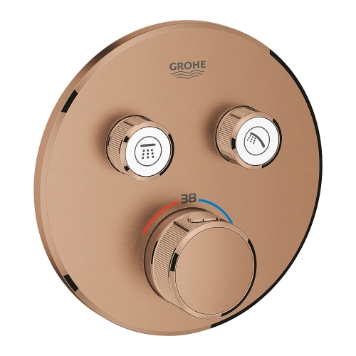 Grohe Grohtherm Smartcontrol Çift Valfli Akış Kontrollü, Ankastre Termostatik Duş Bataryası Brushed  Warm Sunset - 29119DL0