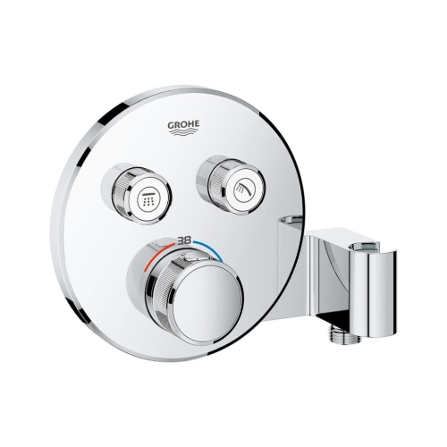 Grohe Grohtherm Smartcontrol Çift Valfli Akış Kontrollü, Ankastre Termostatik Duş Bataryası, Entegre Duş Kolu İle - 29120000