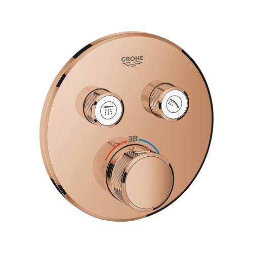Grohe Grohtherm Smartcontrol Çift Valfli Akış Kontrollü, Ankastre Termostatik Duş Bataryası Warm Sunset - 29119DA0