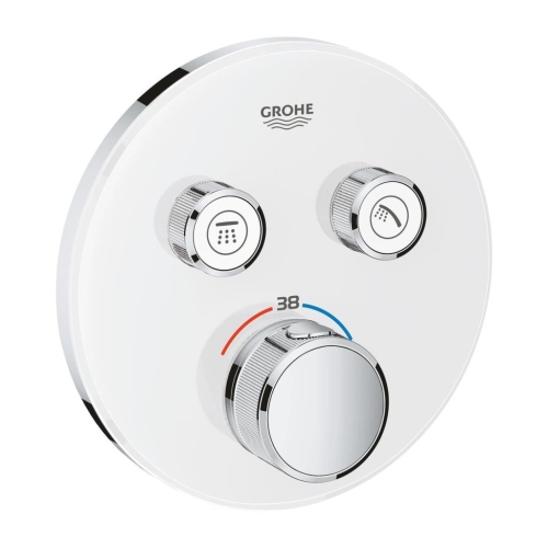 Grohe Grohtherm Smartcontrol Çift Yönlü Ankastre Termostatik Duş Bataryası Beyaz - 29151LS0
