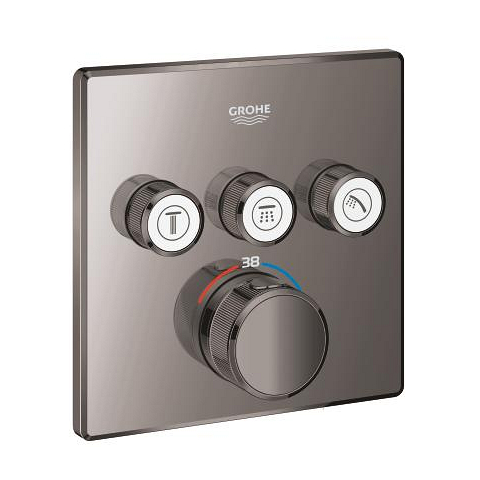 Grohe Grohtherm Smartcontrol Üç Valfli Akış Kontrollü, Ankastre Termostatik Duş Bataryası - 29126A00 - Thumbnail