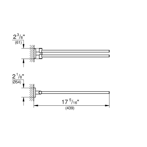 Grohe Havluluk İkili 44 cm Essentials Warm Sunset - 40371DA1 - 3