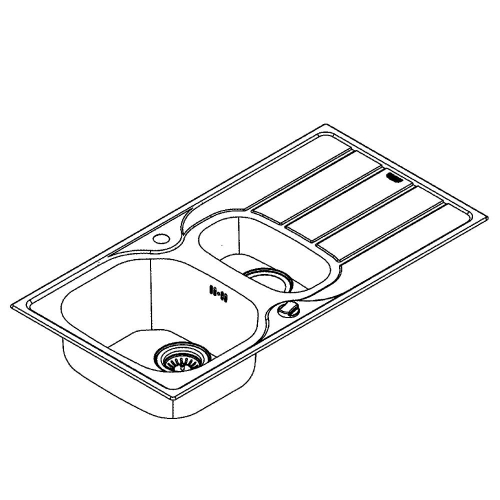 Grohe K200 Damlalıklı Eviye Paslanmaz Çelik - 31564SD1 - 3