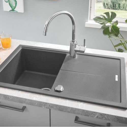Grohe K500 Kuvars Kompozit Eviye 50 -C 86/50, Granit Gri Rengi - 31644At0 - 3