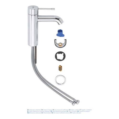 Grohe Lavabo Bataryası Essence S-Boyut Krom - 23590001 - 3