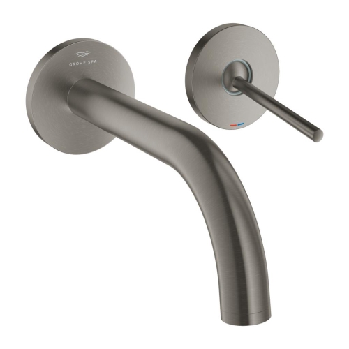 Grohe Lavabo Bataryası İki Delikli Duvardan Atrio Br. Hard Graphite - 29410AL0