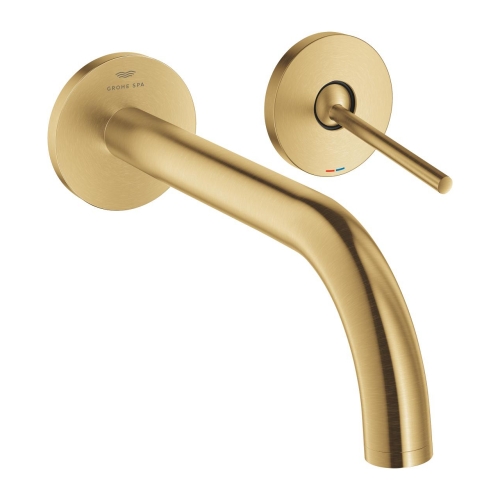 Grohe Lavabo Bataryası İki Delikli Duvardan Atrio Brushed Cool Sunrise – 29406GN0 - Thumbnail