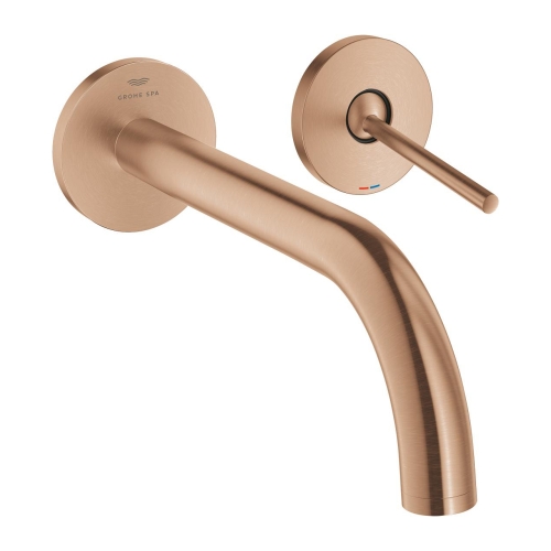 Grohe Lavabo Bataryası İki Delikli Duvardan Atrio Brushed Warm Sunset – 29406DL0 - Thumbnail