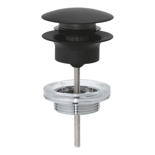 Grohe Lavabo Sifon Bas Aç Tapa Takımı Mat Siyah - 29510KF0 - Thumbnail