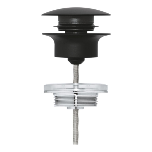 Grohe Lavabo Sifon Bas Aç Tapa Takımı Mat Siyah - 29510KF0 - Thumbnail