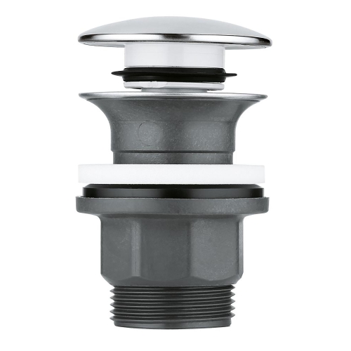 Grohe Lavabo Sifon Tapası Bas/Aç Kare ABS/Krom - 40824000 - 2