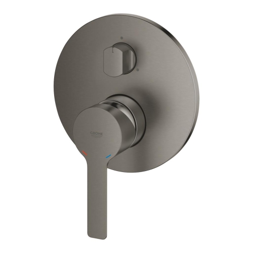 Grohe Lineare Ankastre Banyo Duş Bataryası 3 Çıkışlı Divertörlü Brushed Hard Graphite - 24095AL1 - Thumbnail