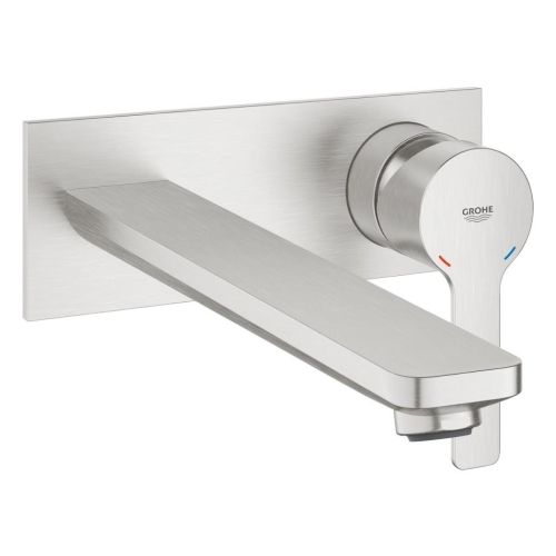 Grohe Lineare New İki Delikli Lavabo Bataryası L-Boyut Super Steel - 23444DC1