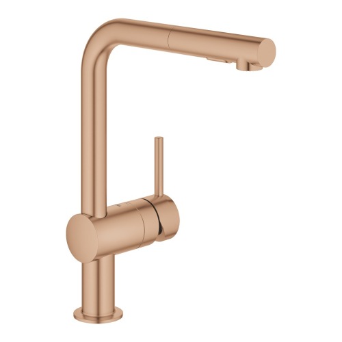 Grohe Minta Tek Kumandalı Eviye Bataryası Brushed  Warm Sunset - 30274DL0