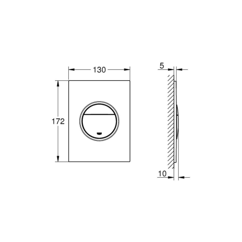 Grohe Nova Cosmopolitan S Kumanda Paneli - 37601P00 - Thumbnail