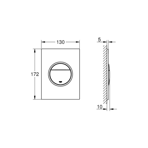 Grohe Nova Cosmopolitan S Kumanda Paneli Brushed Cool Sunrise - 37601GN0 - 3