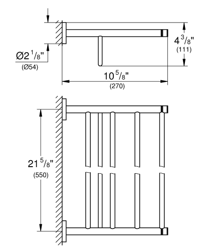 Grohe Raf Havluluk 55x27 cm Essentials Warm Sunset - 40800DA1 - Thumbnail