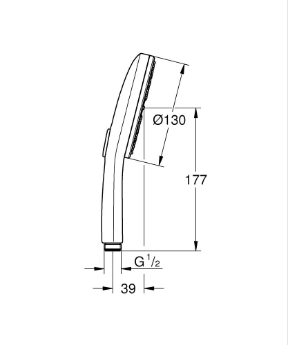 Grohe Rainshower Aqua El Duşu 3 Akışlı Krom – 1016760000 - Thumbnail