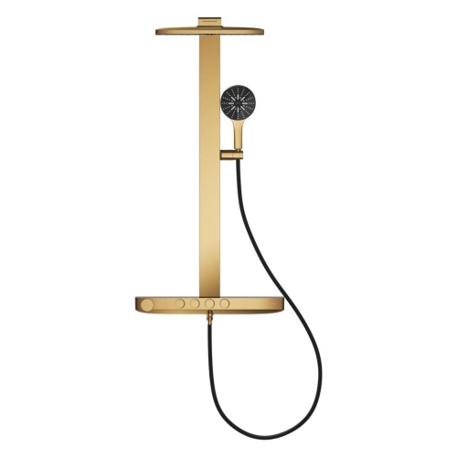 Grohe Rainshower Aqua Pure Duvara Monte Termostatik Bataryalı Duş Sistemi Cool Sunrise - 100961GL00 - Thumbnail