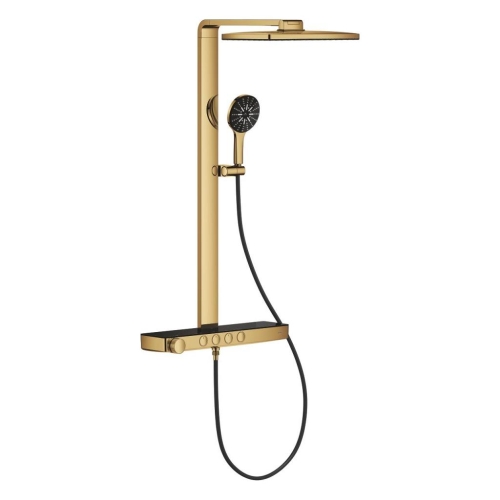 Grohe Rainshower Aqua Pure Duvara Monte Termostatik Bataryalı Duş Sistemi Cool Sunrise - 100961GL00