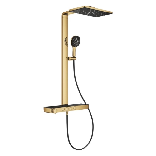 Grohe Rainshower Aqua Pure Duvara Monte Termostatik Bataryalı Duş Sistemi Cool Sunrise - 100961GL00 - Thumbnail