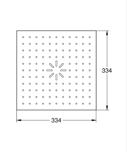 Grohe Rainshower Aqua Tiles Gömme Tavan Duşu Duo 33,4x33,4 cm Krom – 1049870000 - Thumbnail