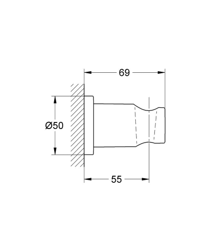 Grohe Rainshower® El Duşu Askısı Brushed Hard Graphite - 27074AL0 - 4