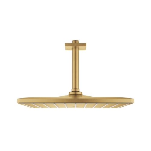 Grohe Rainshower Mono 310 Cube Tepe Duşu Seti 142 Mm, Tek Akışlı Brushed Cool Sunrise - 26566GN0