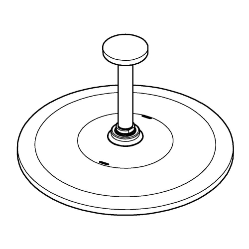 Grohe Rainshower Mono 310 Tepe Duşu Seti 142 Mm, Tek Akışlı - 26559000 - Thumbnail