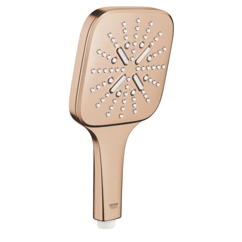 Grohe Rainshower SmartActive 130 Cube El Duşu 3 Akışlı Brushed Warm Sunset - 26582DL0 - Thumbnail