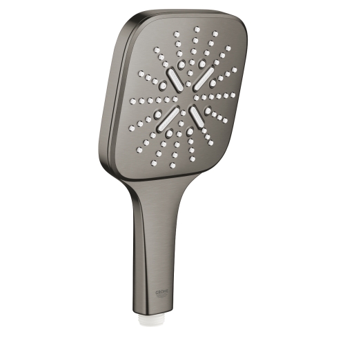 GROHE - Grohe Rainshower Smartactive 130 Cube El Duşu 3 Akışlı Brushed Hard Graphite - 26582AL0