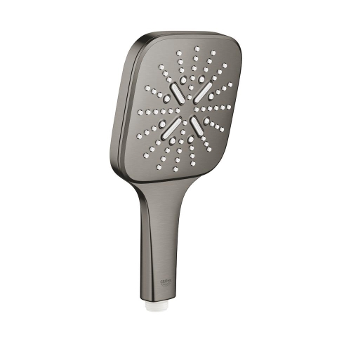 GROHE - Grohe Rainshower Smartactive 130 Cube El Duşu 3 Akışlı Brushed Hard Graphite - 26582AL0