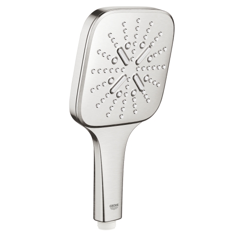 GROHE - Grohe Rainshower SmartActive 130 Cube El Duşu 3 Akışlı SuperSteel – 26582DC0