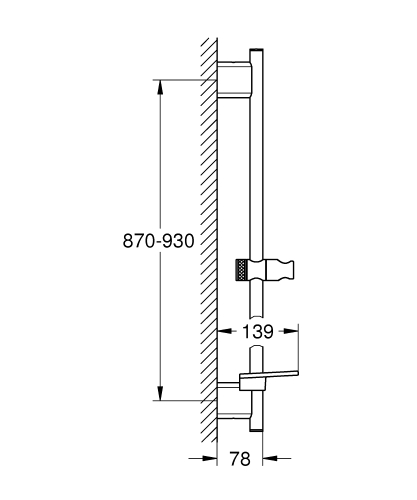 Grohe Rainshower SmartActive Duş Sürgüsü 900 mm Warm Sunset - 26603DA0 - Thumbnail
