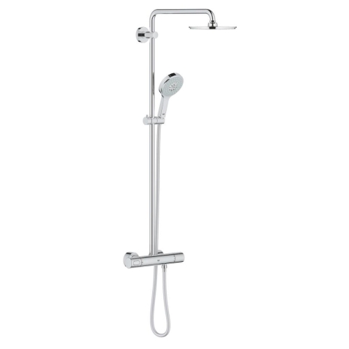 Grohe Rainshower System 210 Duvara Mmonte Termostatik Bataryalı Duş Sistemi-27967000 - Thumbnail