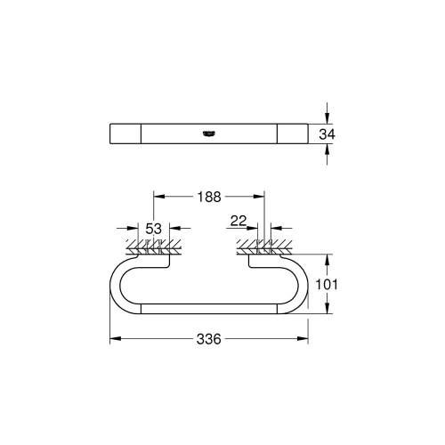 Grohe Selection Banyo Tutamağı - 41064000 - 3