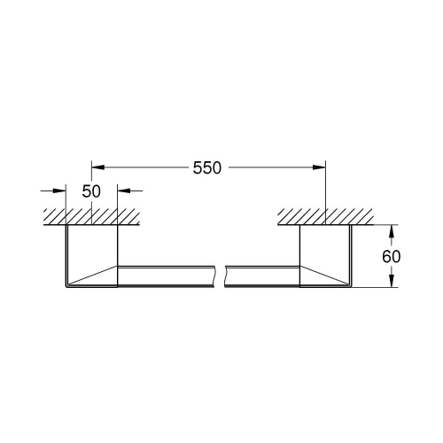 Grohe Selection Cube Tutamak/Havluluk 40807000 - Thumbnail