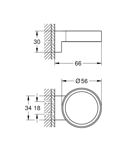 Grohe Selection Sabunluk Tutacağı Mat Siyah - 41217KF0 - Thumbnail