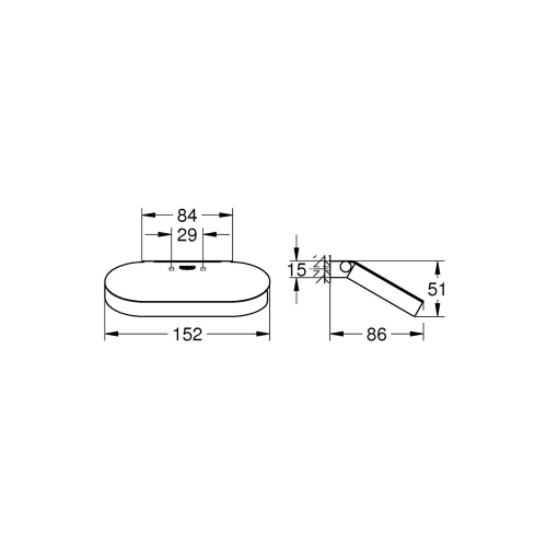 Grohe Selection Tuvalet Kağıtlığı - 41069000 - 3