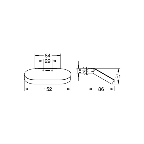 Grohe Selection Tuvalet Kağıtlığı Hard Graphite – 41069A00 - Thumbnail